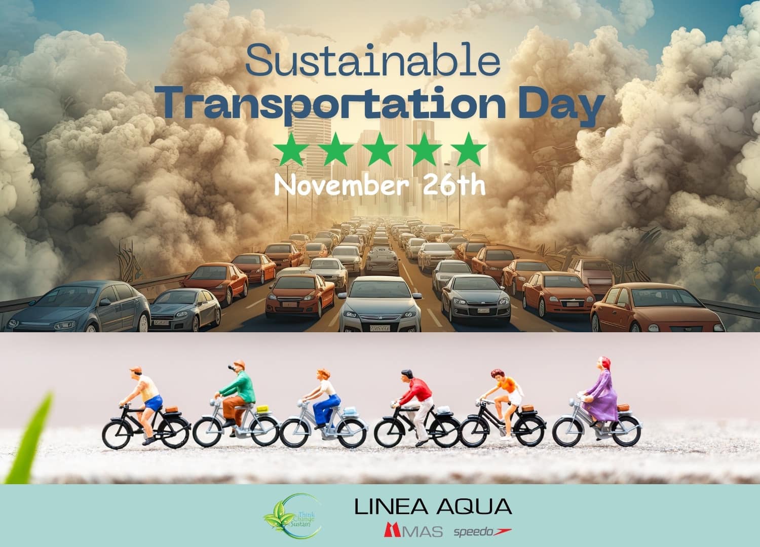 Aqua - 🌍🚴‍♀️🚶‍♂️ Let’s take the road to sustainability! This ...