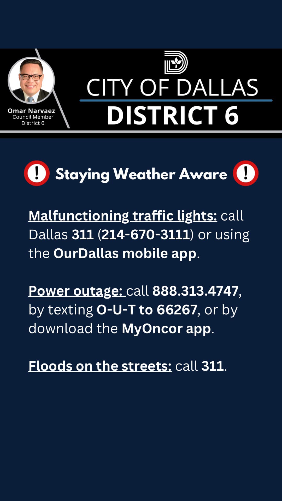 Omar - ☔️ ⛈ As the storm moves through here are some resources for City ...