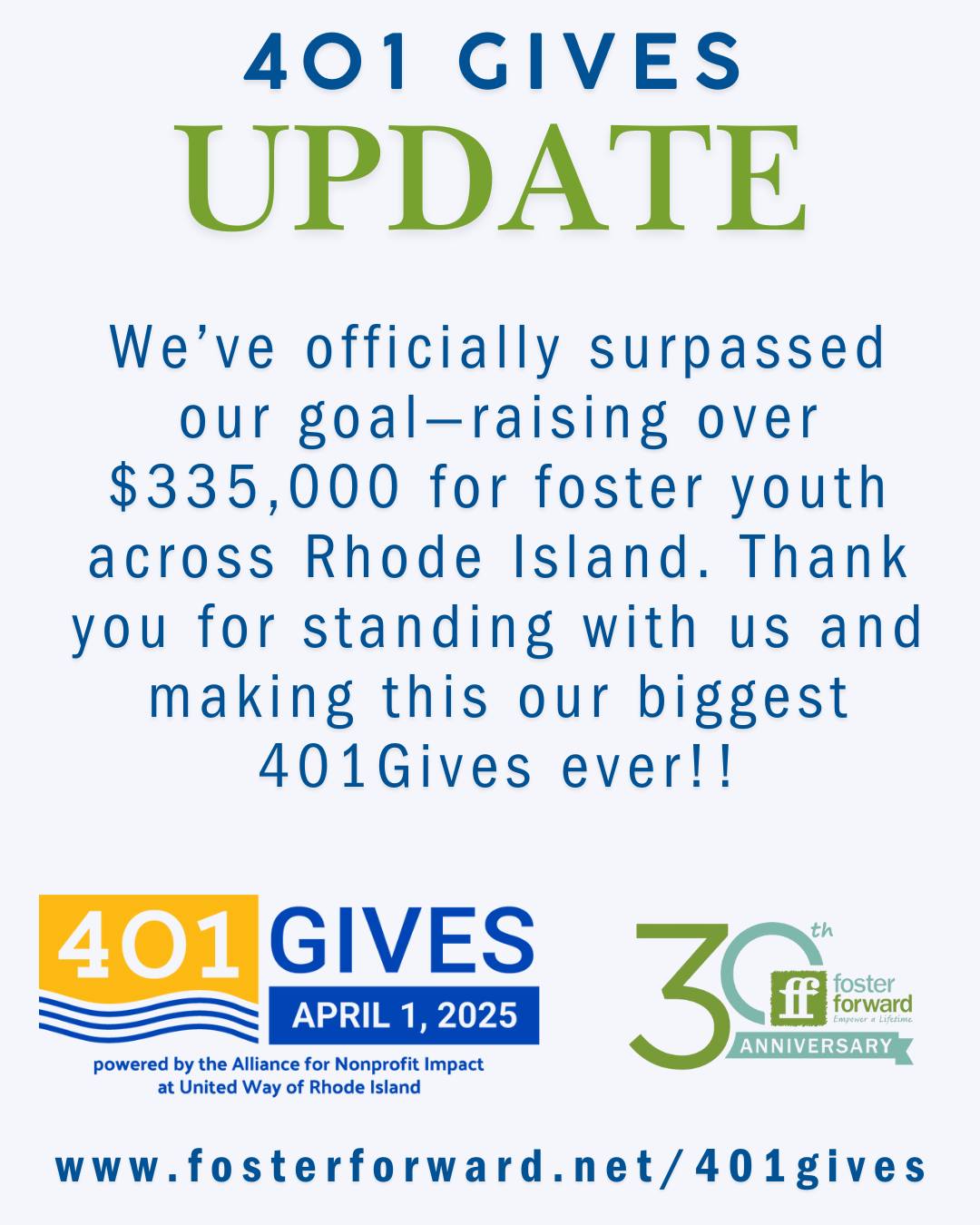 Foster Forward - 🚨 We’ve officially surpassed our $300,000... | Facebook