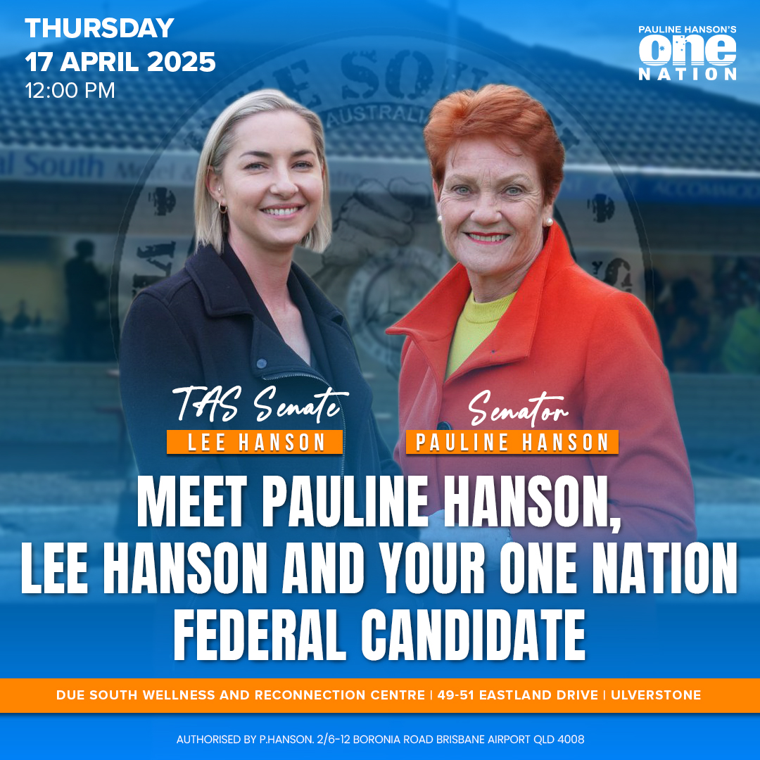 Pauline - Join Pauline Hanson, Lee Hanson, and One Nation Candidates ...