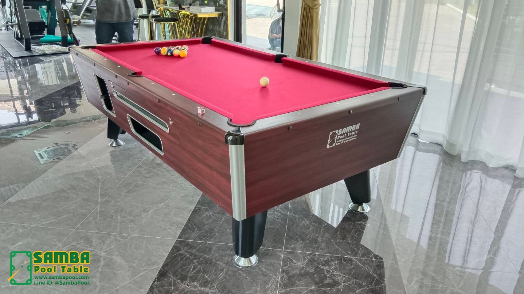 โต๊ะพูล หยอดเหรียญ Samba Pool Table 