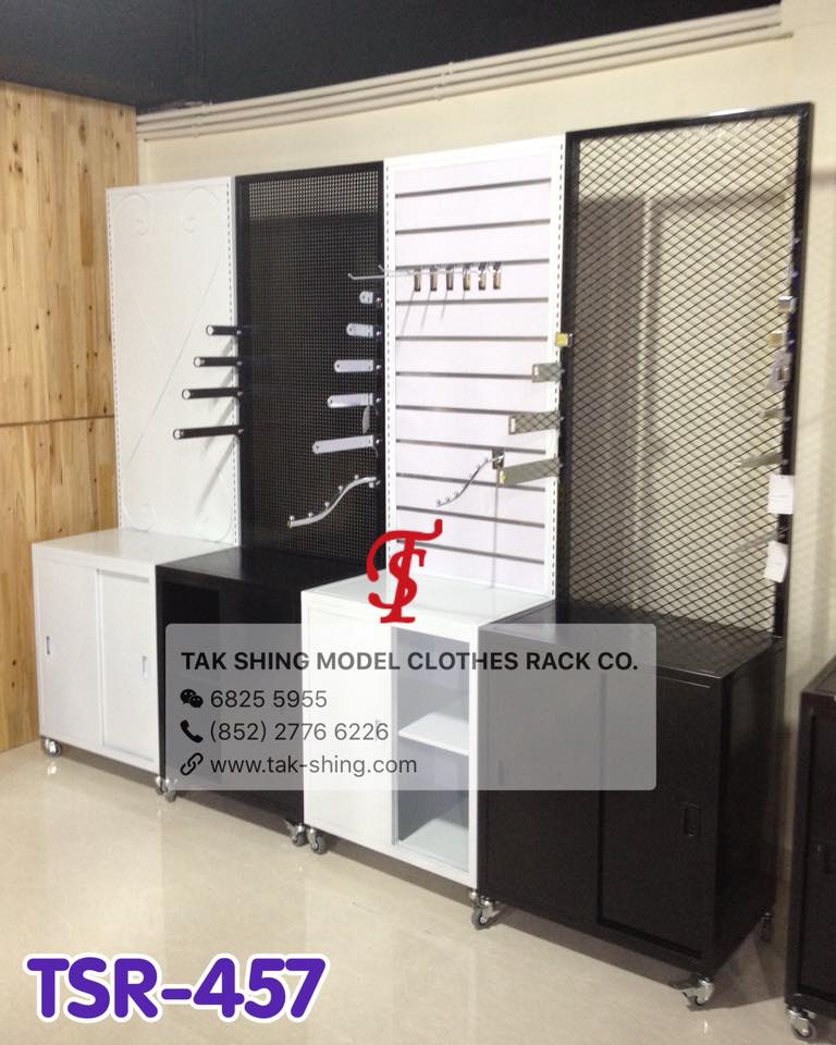 TSR-457 鐵櫃配AA比柱孔 & 櫃桶... - Tak Shing Model Clothes Rack Co.