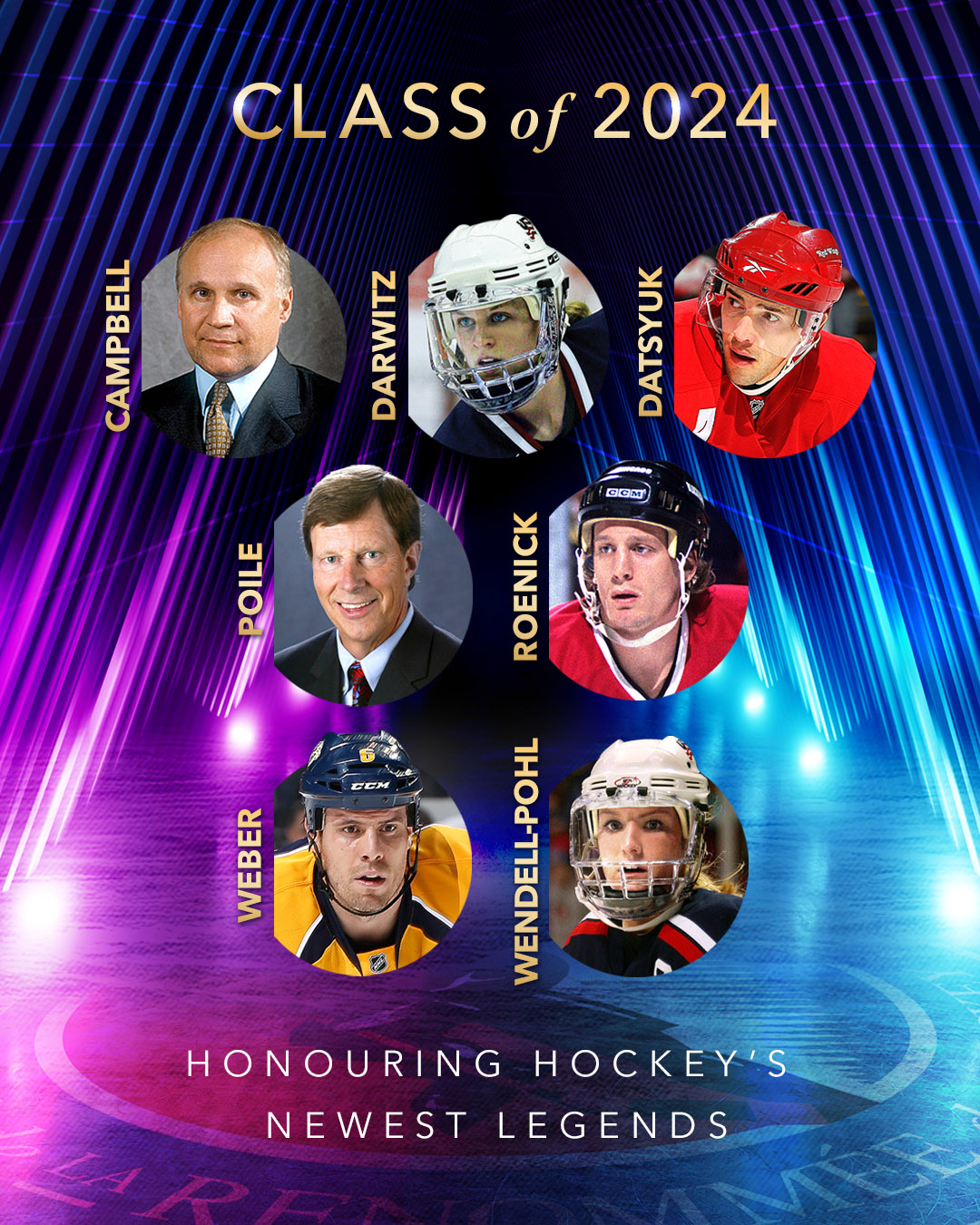 Introducing the Hockey Hall of Fame Class of 2024! 👏 #HHOF2024