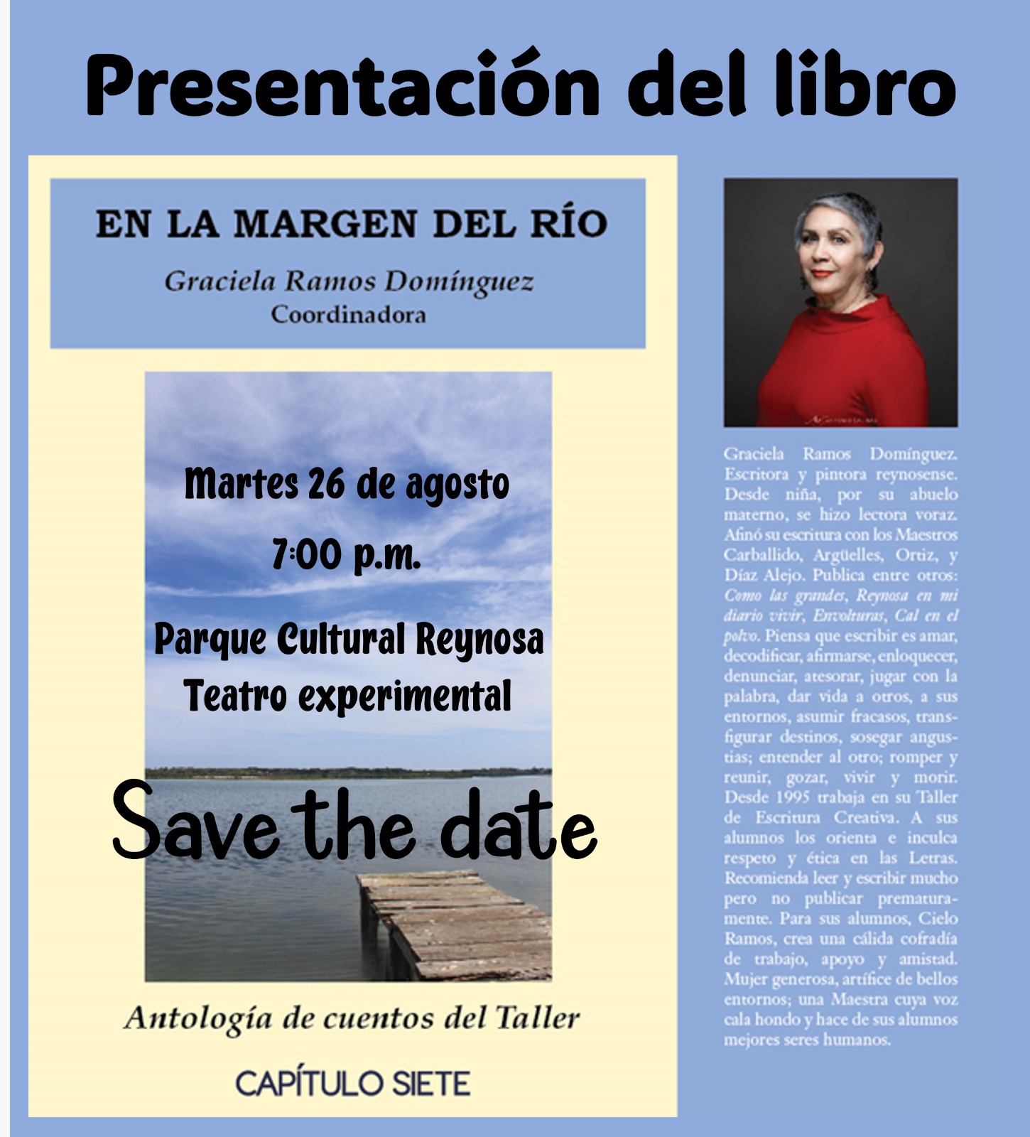 Presentación del libro EN LA MARGEN DEL RIO