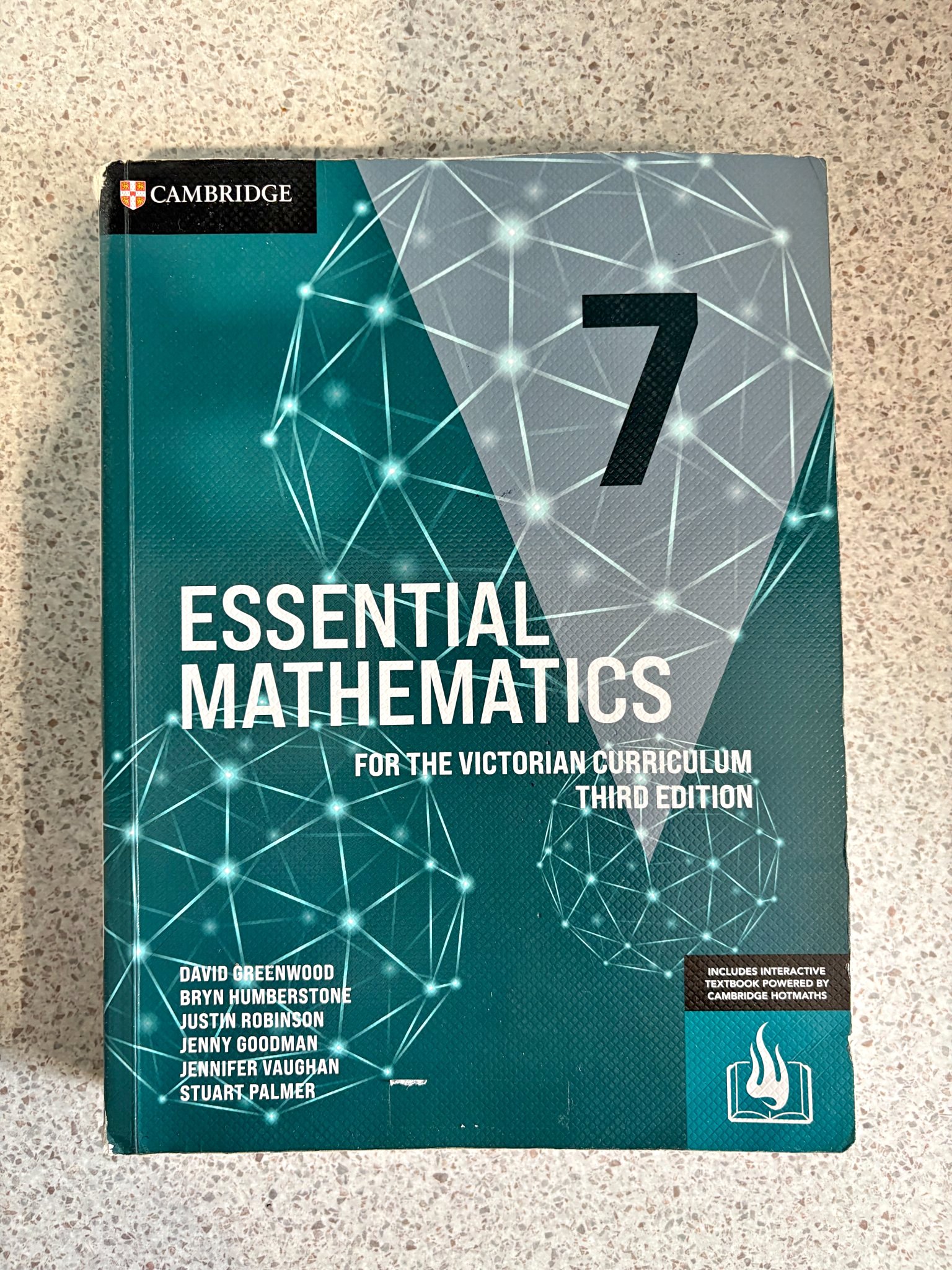 Cambridge VIC Essential Maths Yr 7 (Print & Digital) 3E [David ...