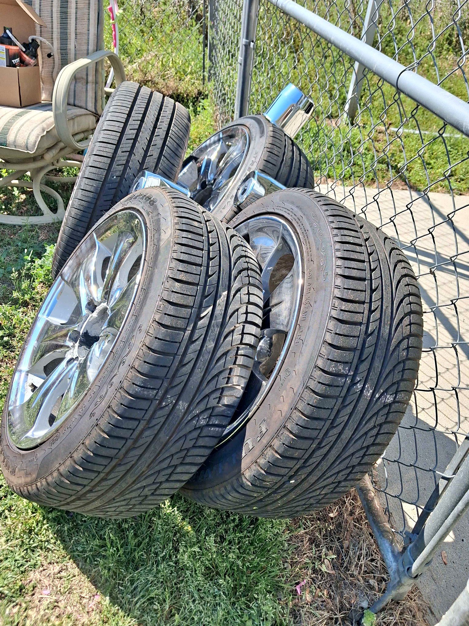 4) 215/45ZR17Set of a Tires almost new.Maybe 500 miles tops. 6lug rims ...