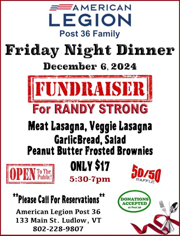 Fundraiser Dinner for Randy Strong