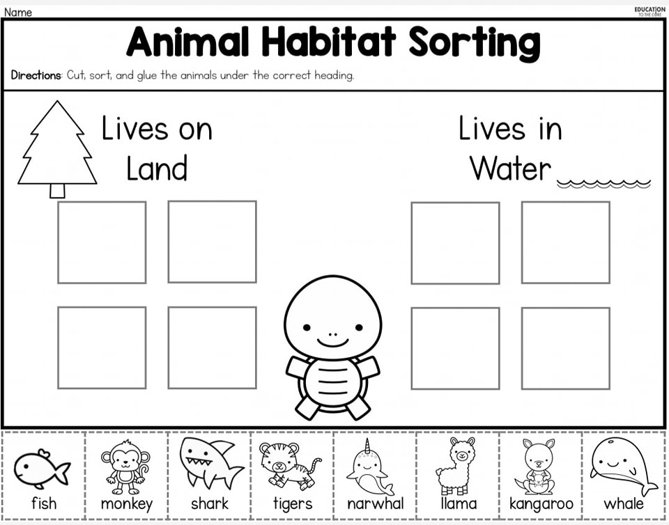Education - ANIMAL HABITATS 🏜️ ️🌿🌊🌲 This is a simple animal habitat ...