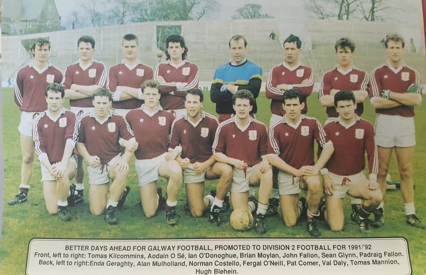 BLAST FROM THE PAST A Galway Senior Football line-out from the 