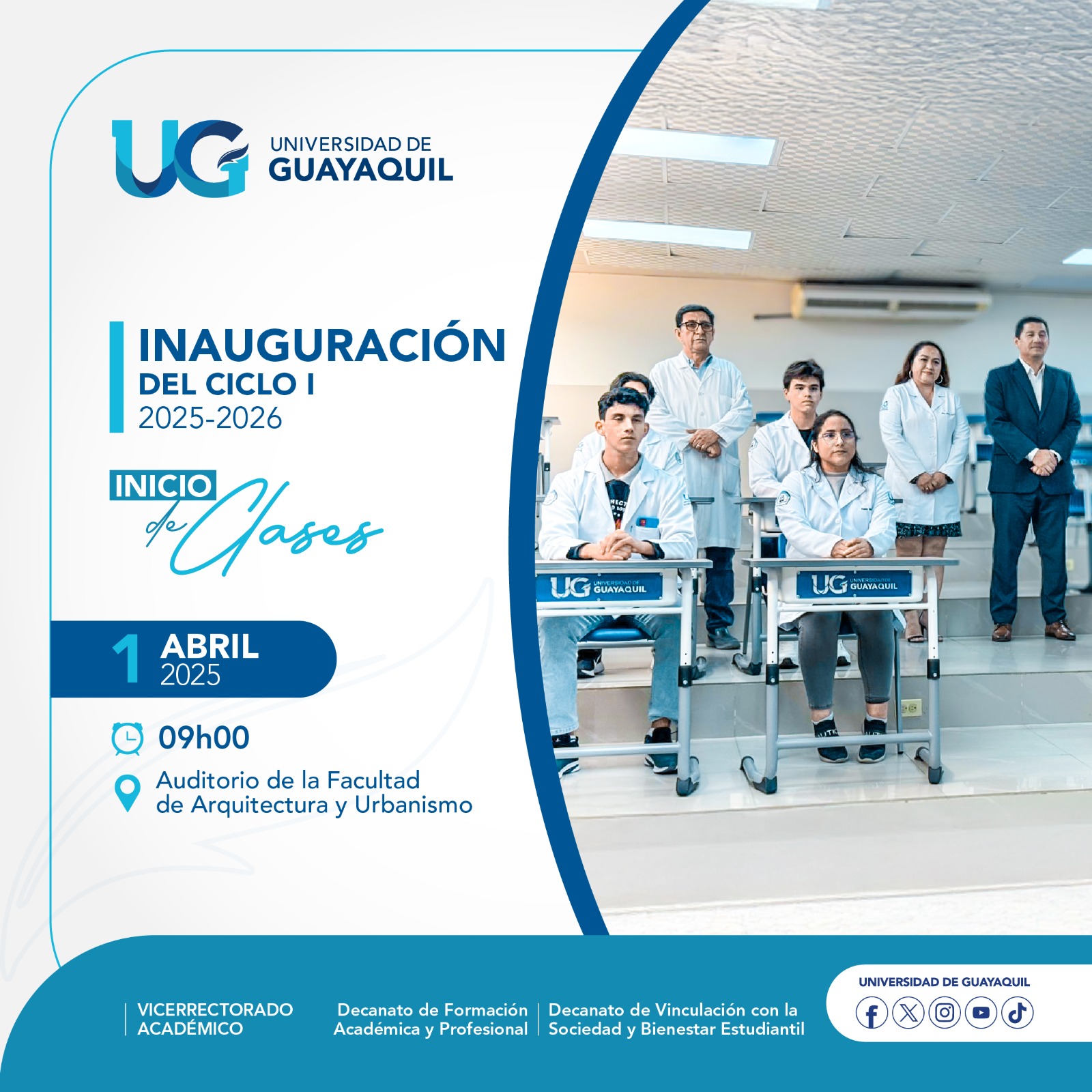 Bienestar Universitario UG - Inauguración del Ciclo I 2025 - 2026 📆 1 ...