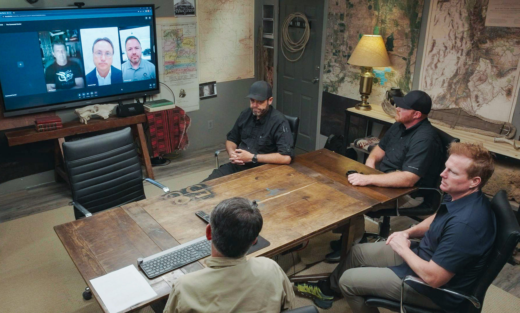HISTORY - The team is back in the command center on...