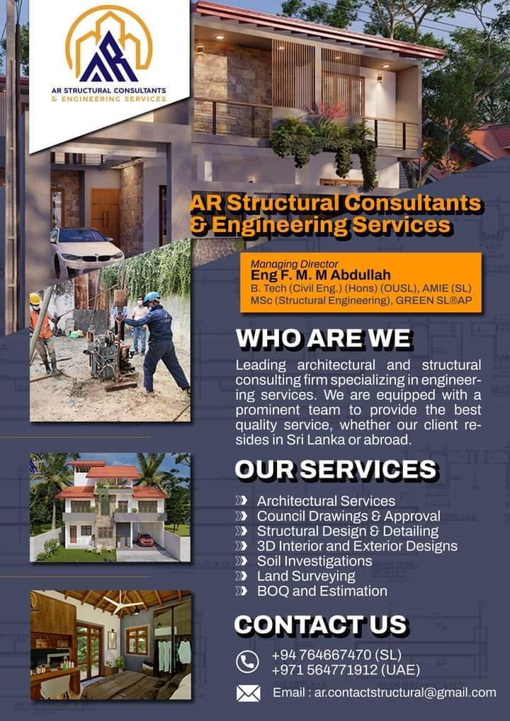 AR Structural Consultants & Engineering Services | Boralesgamuwa