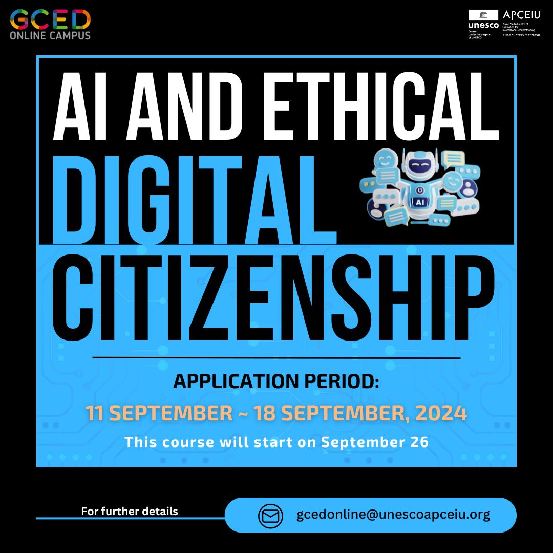 🗣 Call for Applications for AI and... - GCED Online Campus | Facebook