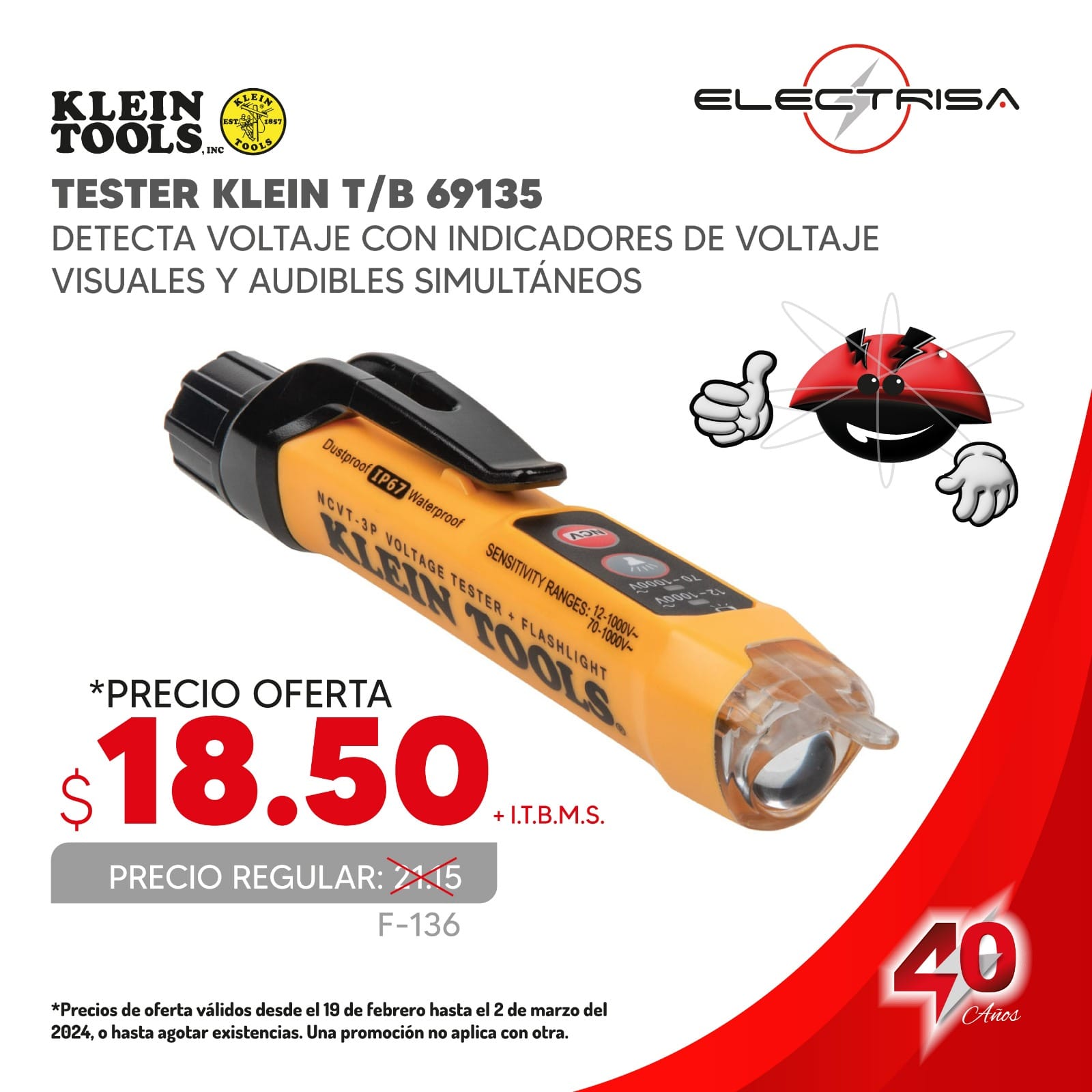 Electrisa - ⚡ ¡Descubre nuestra promoción en Tester Klein,... | Facebook