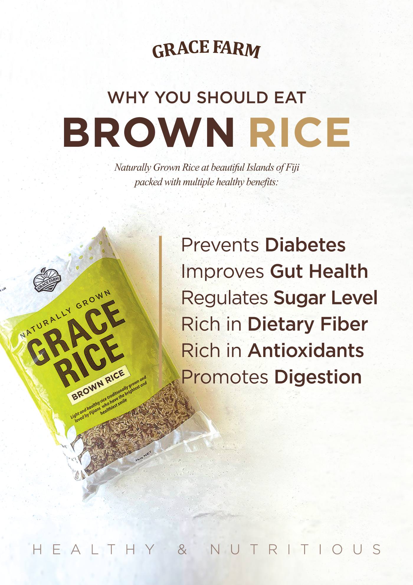 True Mart - GRACE FARM BROWN RICE 👏🧡 (2KG - $6.00)... | Facebook