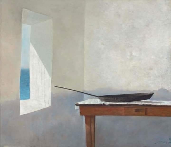 Julio Larraz's Interior with Window oil painting