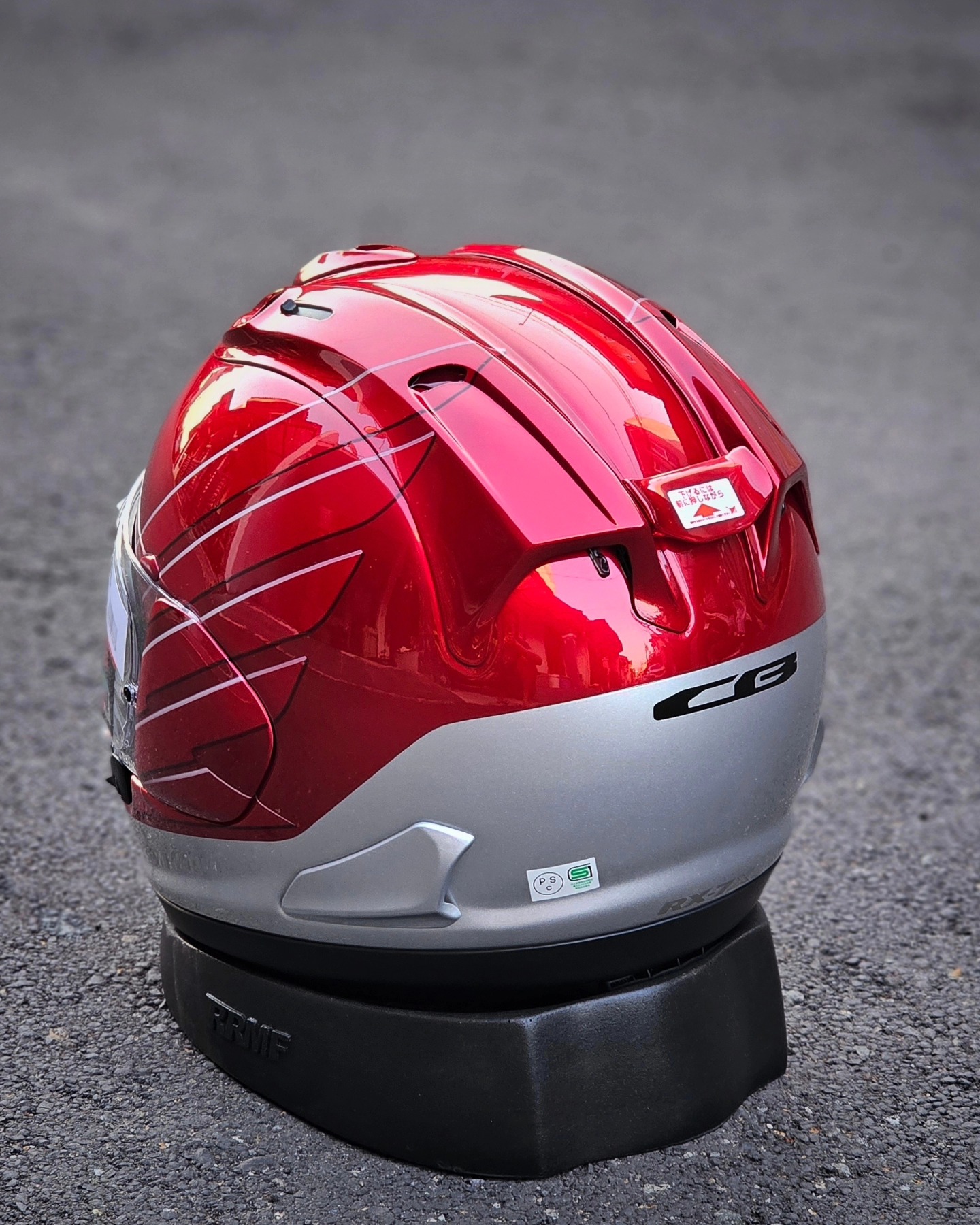 Arai RX-7X HONDA CB Silver/Red ltd edition Size L Brand New 