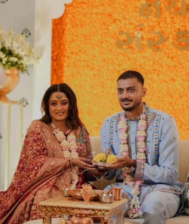 Axar Patel with his beautiful wife... - Cricket For India | Facebook