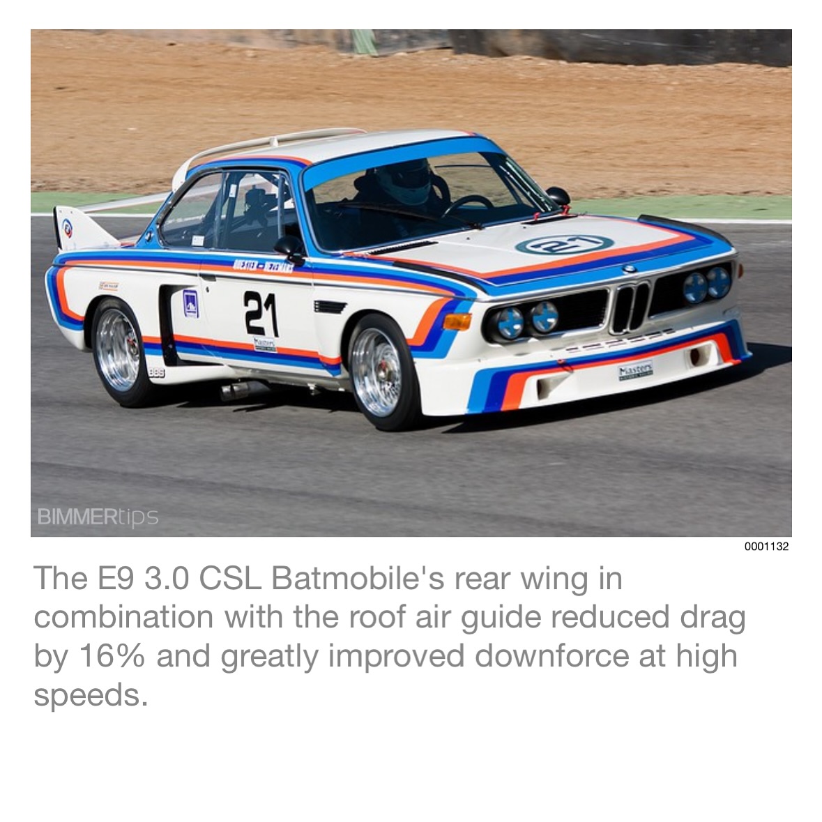 BIMMERtips - The E9 3.0 CSL Batmobile’s rear wing in...