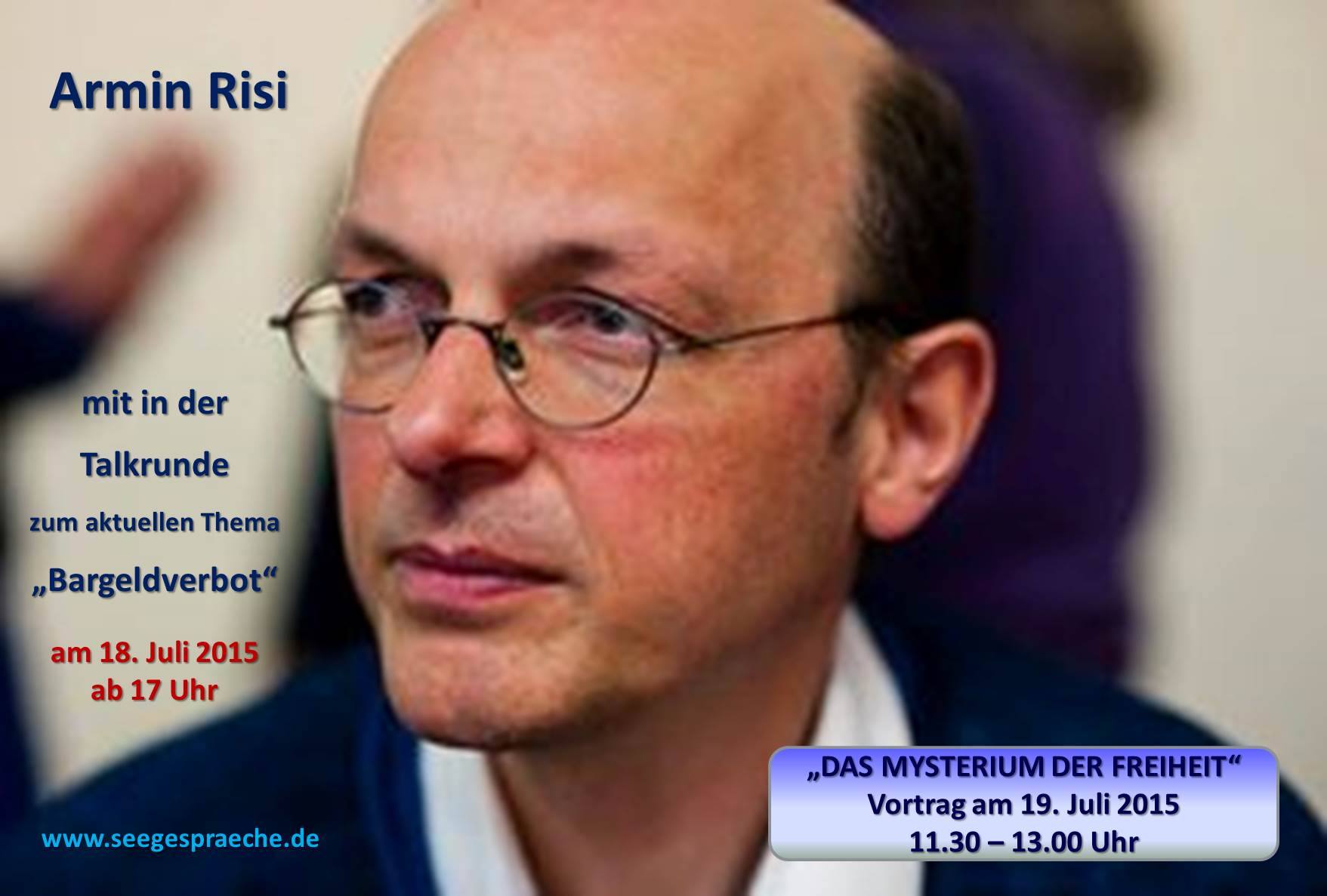 Seegespräche - #ArminRisi #Seegespraeche #Sommerfest #Bargeldverbot # ...