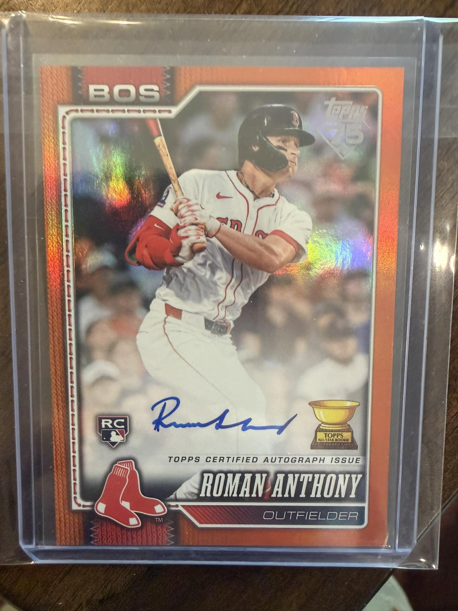 A 2026 @Topps Series 1 Roman Anthony RC Auto /25 Orange Foil JUST 