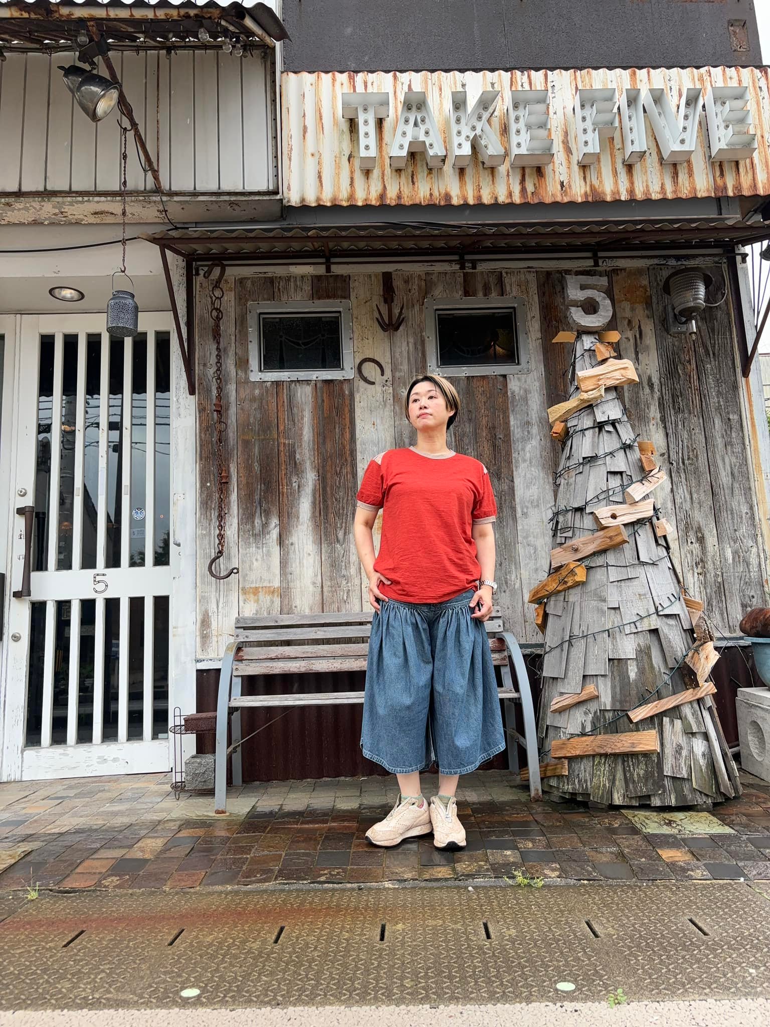 KAPITAL 「杢天竺 フロリダリンガーT」 サイズ:2、3 カラー:ベージュ 