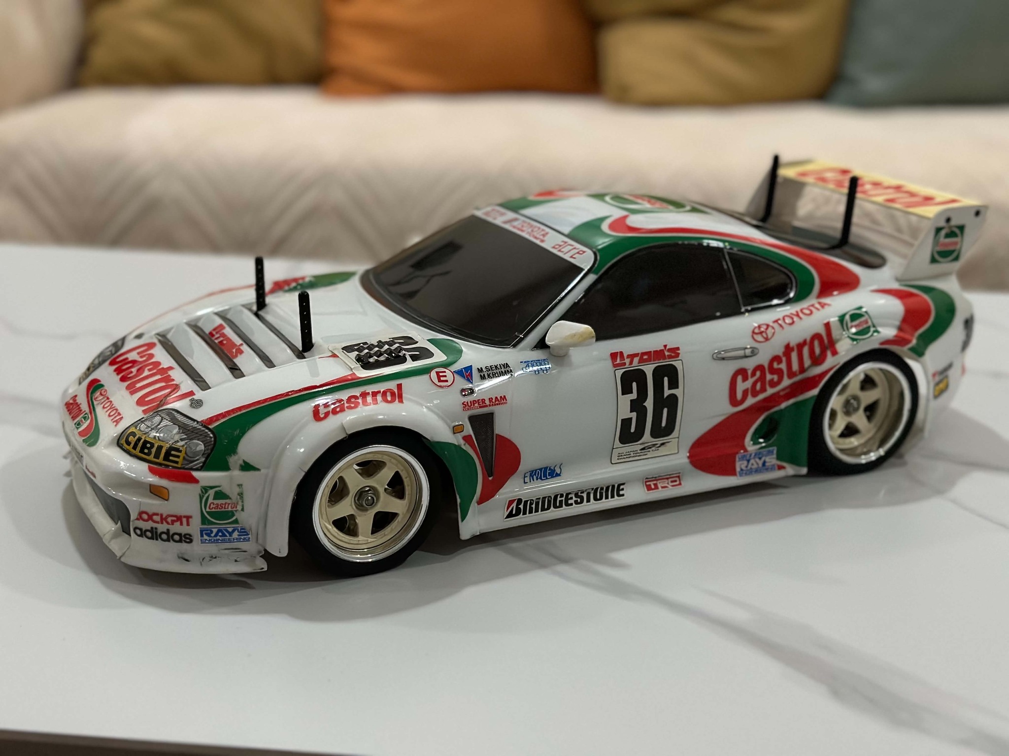 Tamiya Toms Castrol Supra GT500 JGTC RC car for sale