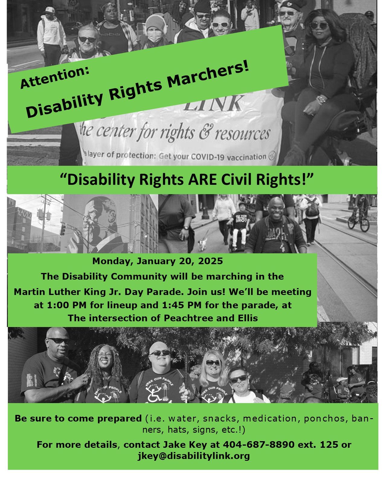 disABILITY LINK - Join Us for the MLK Day March! In honor...
