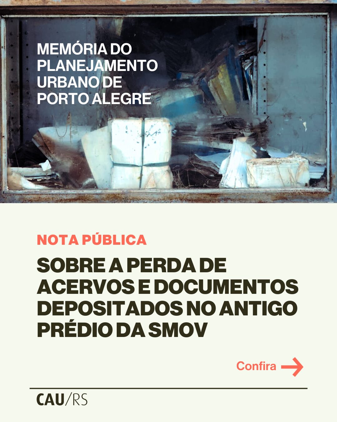 📢 NOTA PÚBLICA | Sobre a perda de acervos e documentos do antigo prédio ...