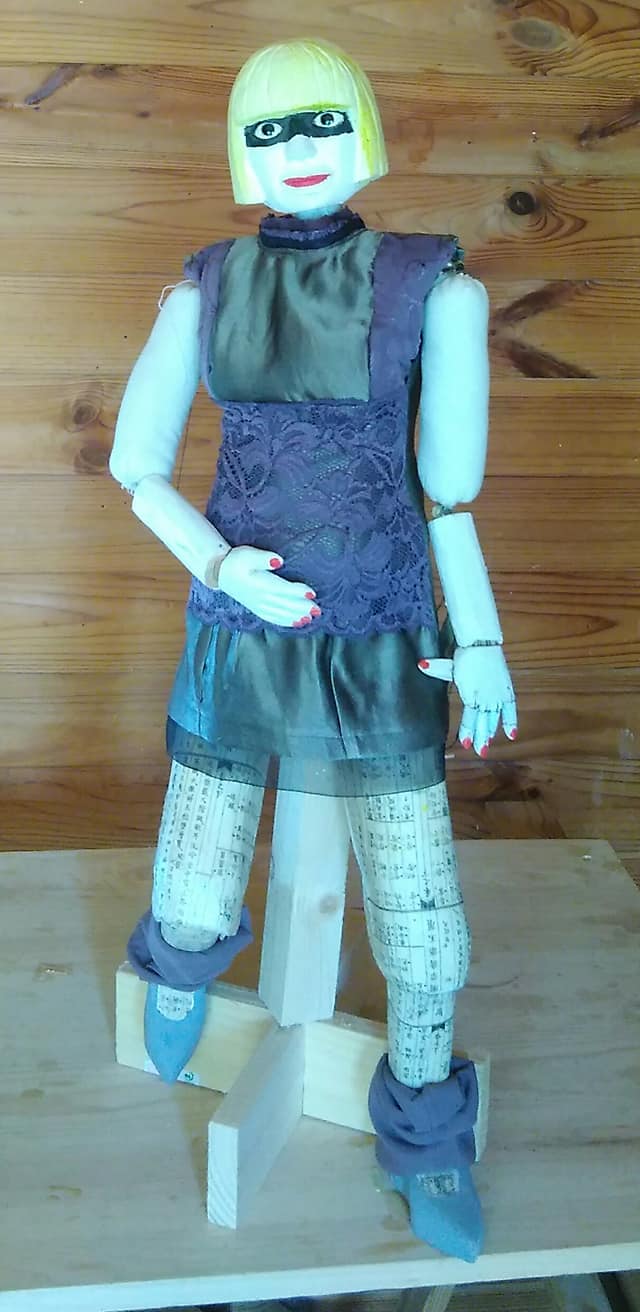 bunraku blue dress puppet Wakana (demon woman)👹 SHEIN PETITE High Neck vt::All::Occasion::Night Out Size:PXS and seriously chic Meet