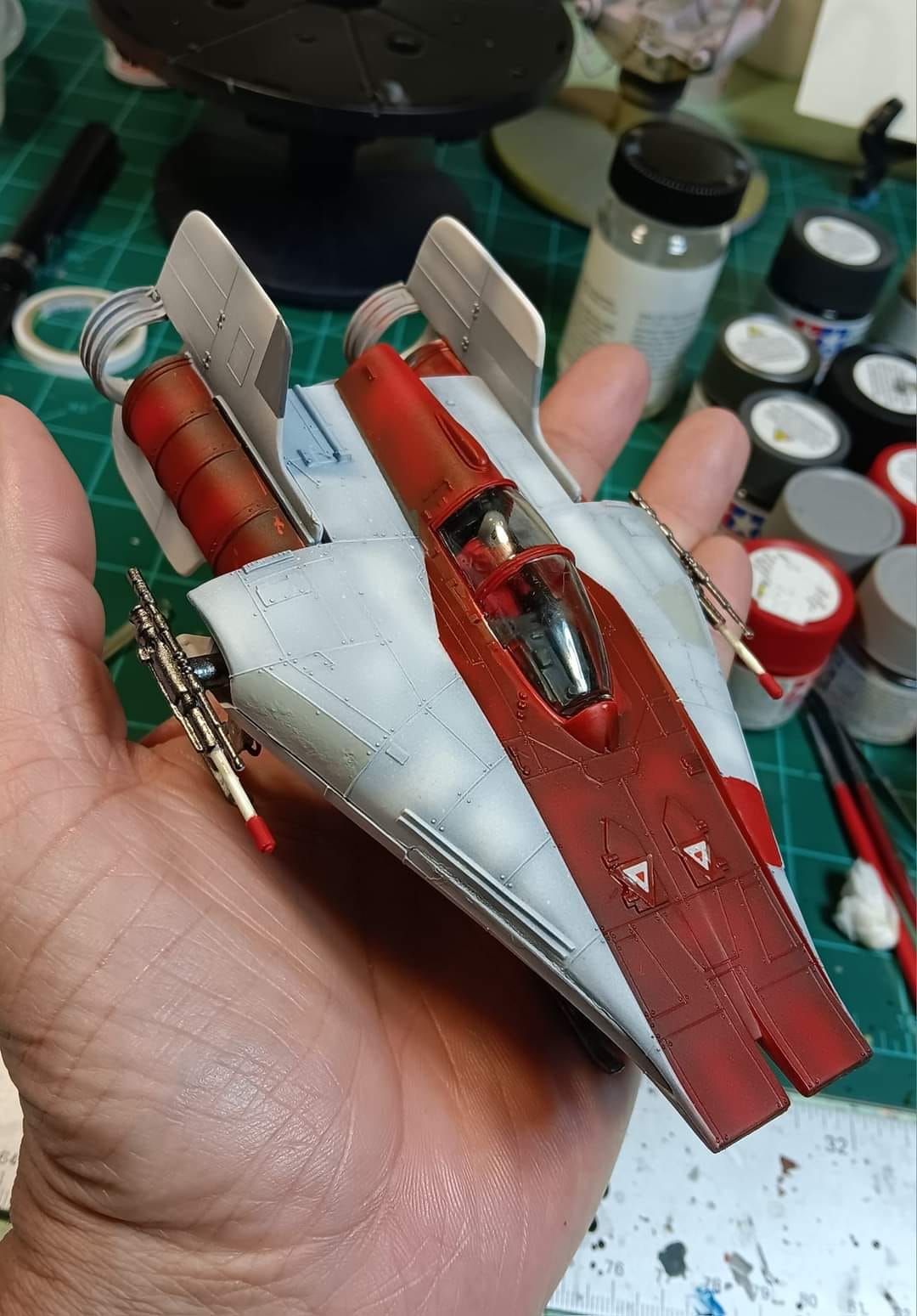 A-wing interceptor model kit from Star Wars