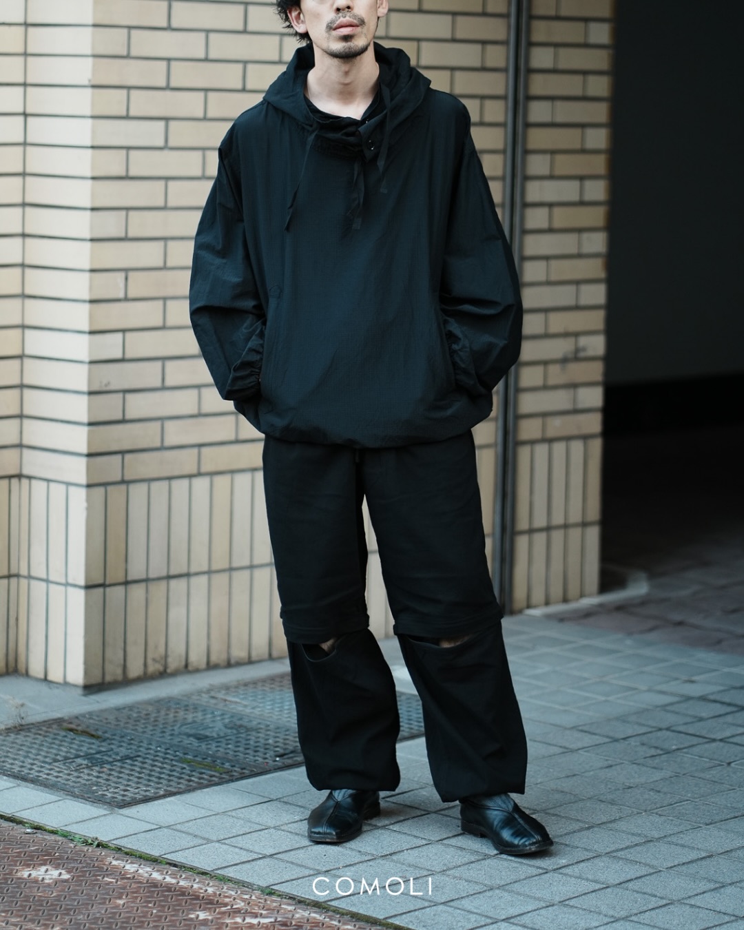 STONE コットンリップストップ スモック COMOLI ⠀ “ リップストップ スモックパーカ ” lot : D01-01039 color