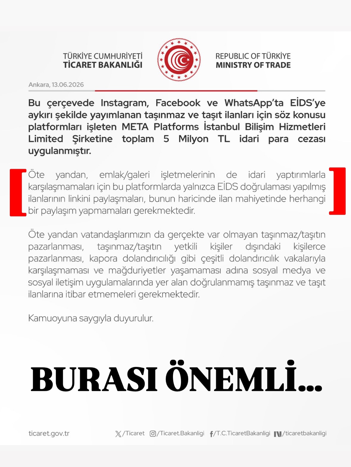 まとめ購入確認用1200■ THANKSGIVING LIVE 2010 GALERİCİLERE ÖNEMLİ UYARI Ticaret Bakanlığı, Instagram, Facebook