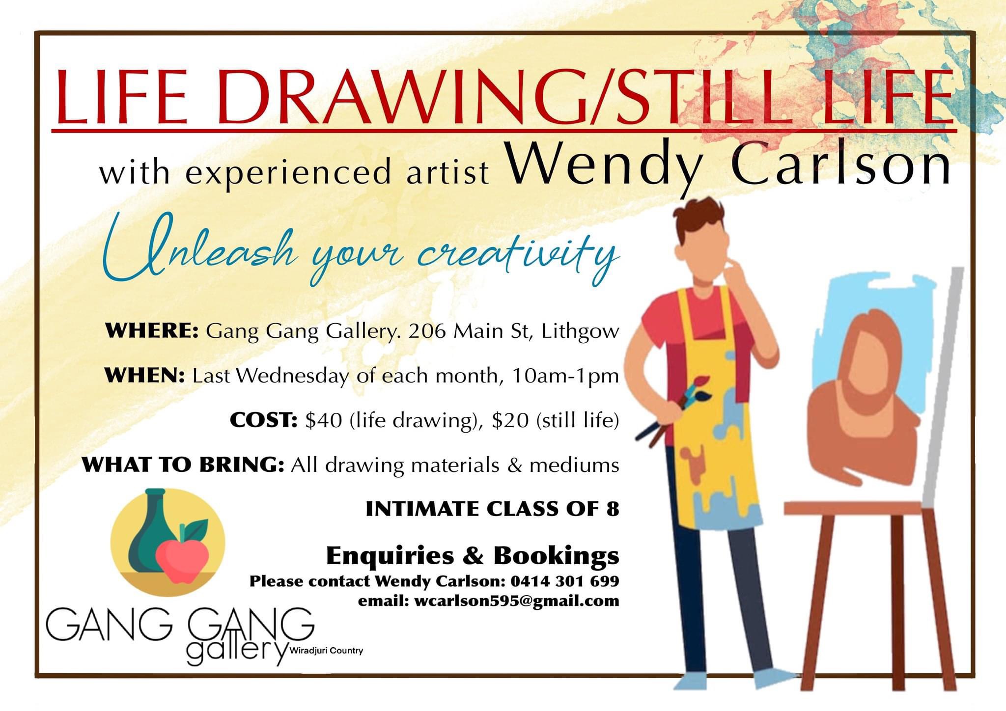 STILL & LIFE DRAWING with Wendy Carlson
