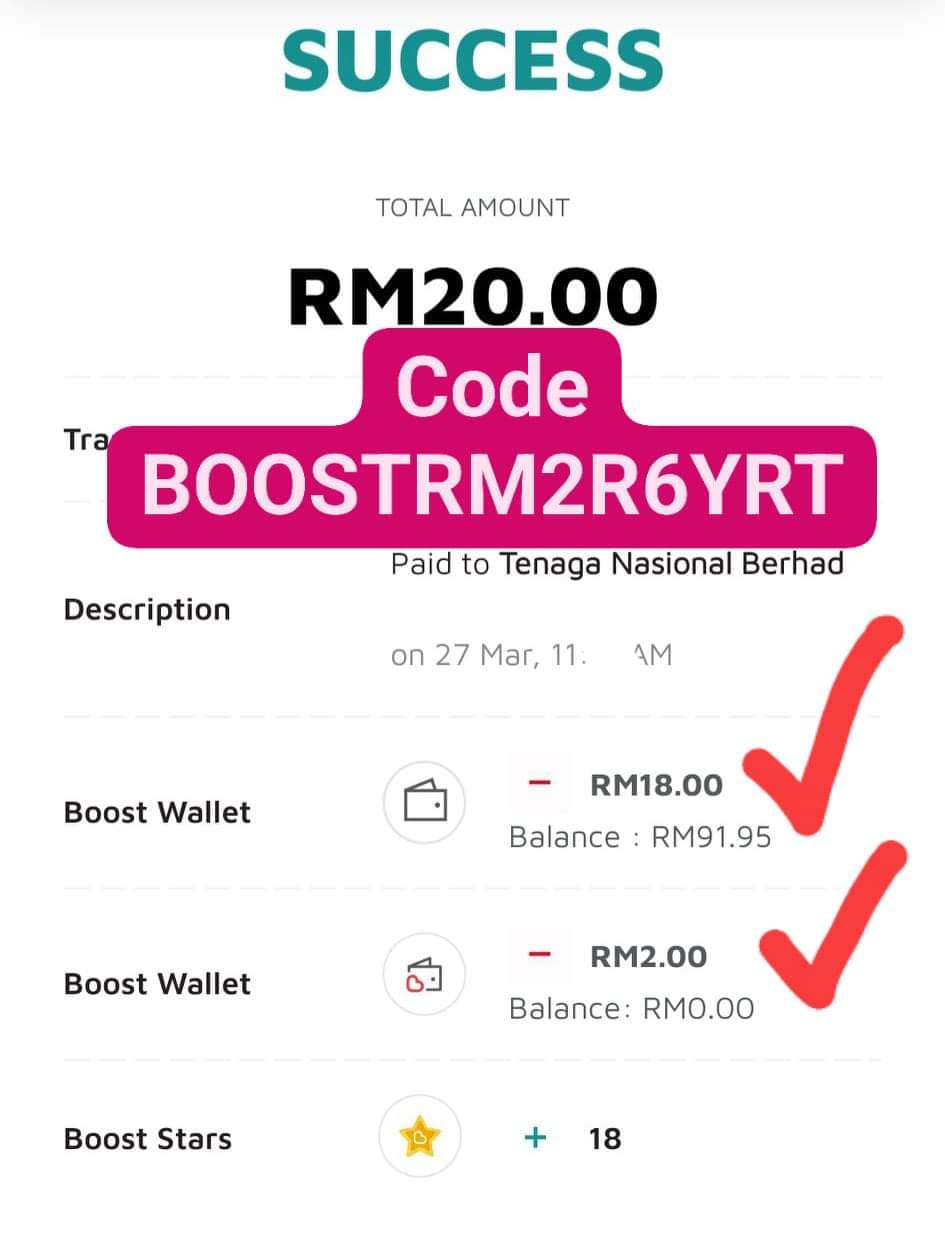 Boost apps Pay Bill RM20-2 Code :... - Appleorange Mummy | Facebook