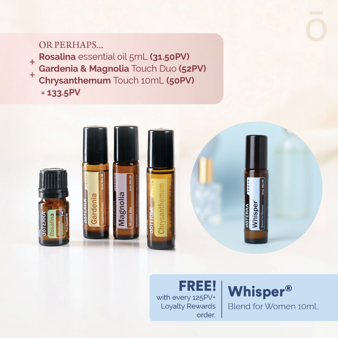 Get the exclusive Mother's Day collection—a set of floral oils as