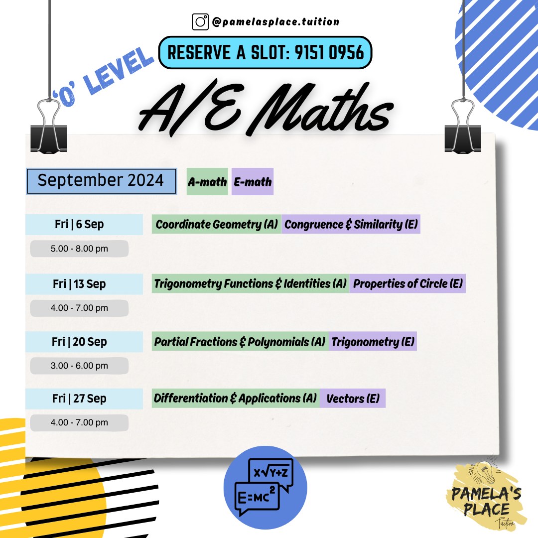 Pamela's Place - Chemistry, Biology & Math Coaching