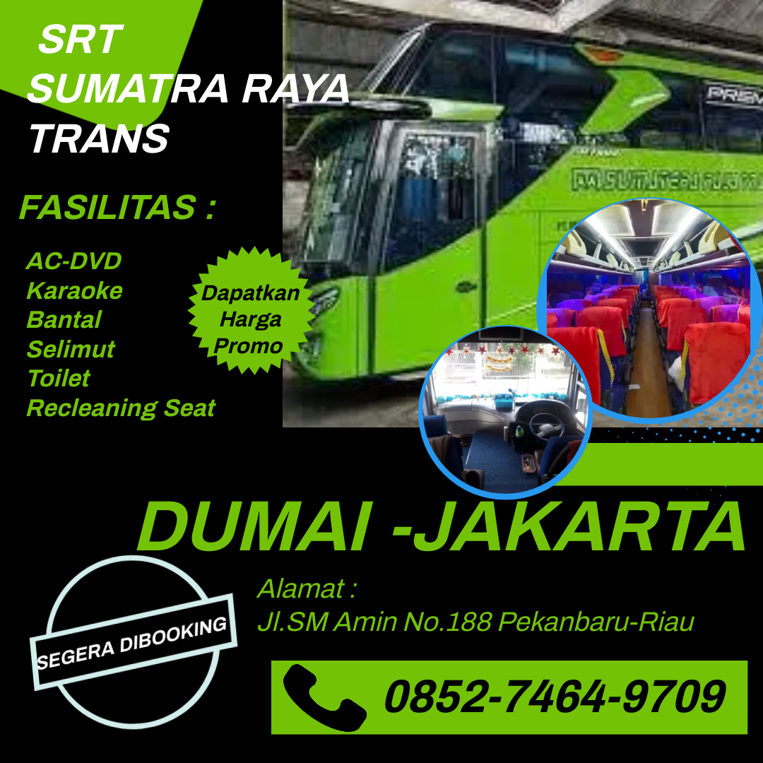 HP/WA O85274649709,Tiket Bus Dumai Jogja,Po.Sumatra Raya | Pekanbaru