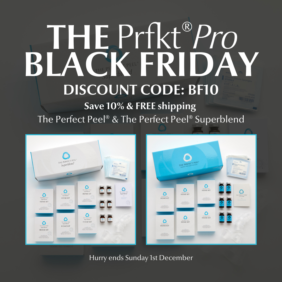 OUR PRFKT PRO® BLACK FRIDAY OFFERS HAVE DROPPED! 👀🖤⁠ ⁠ Save 10% of The Perfect Peel® & The Perfect Peel® Superblend and FREE delivery! 😍 Discount Code: BF10⁠ ⁠ 🚨 ENDS MONDAY!🚨⁠ ⁠