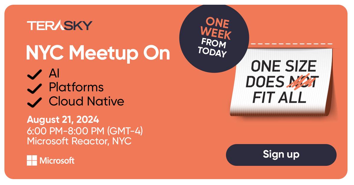 TeraSky - Time is running out! Join us on August 21st at...