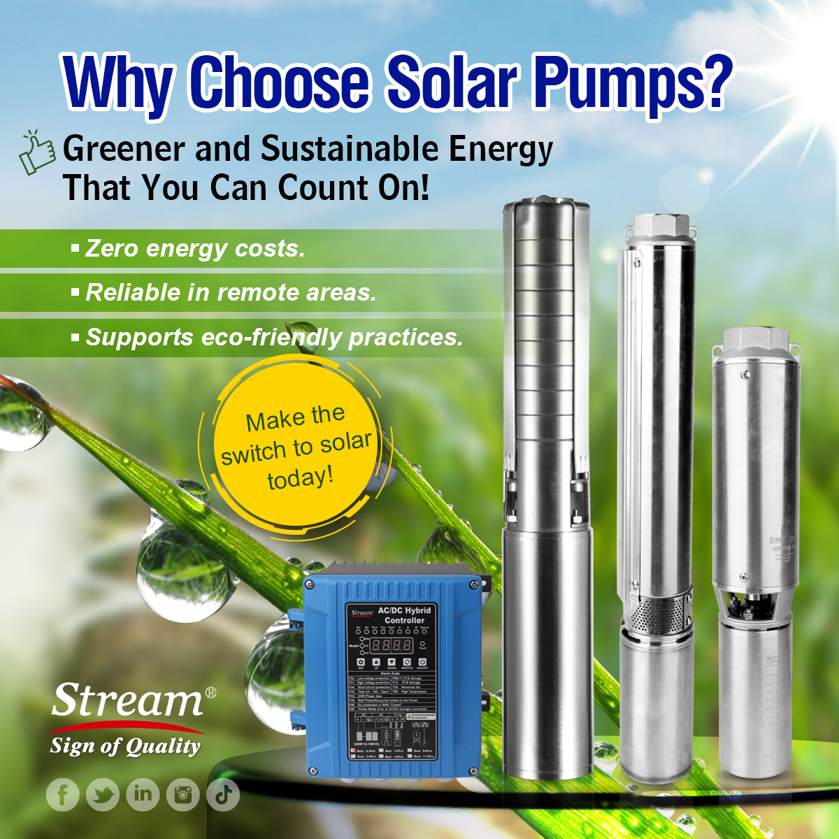 StreamPumps - 🌞 Why Choose Solar Pumps? 💧 Solar pumps are the future ...
