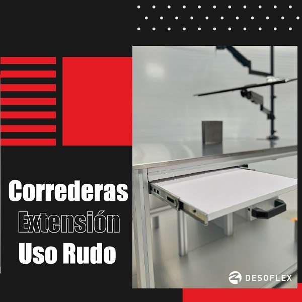 Desoflex - Correderas de uso rudo, capacidad de carga hasta 100 kg # ...