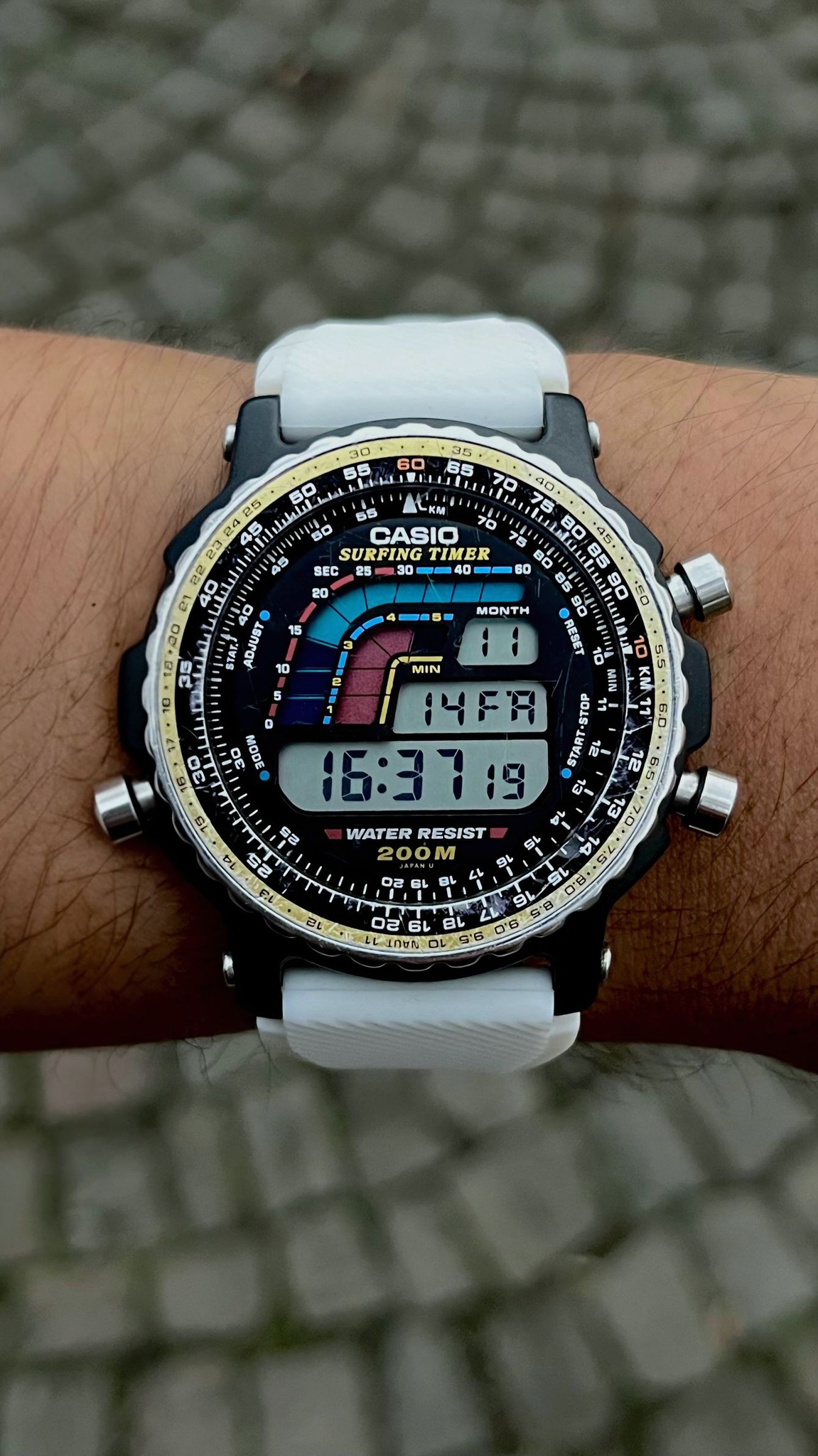Reloj Casio Surfing Timer, modelo DW-403 (serie 4100) de