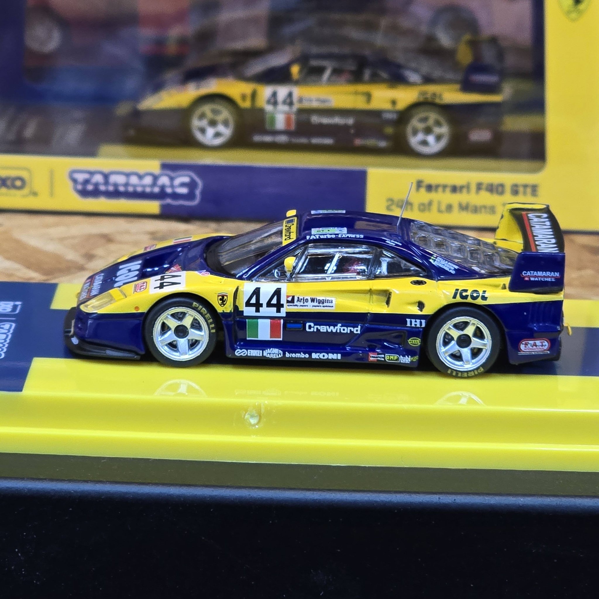 TARMAC FERRARI F40 GTE 24TH of Le Mans 1996 ▪️RM120 012-464 1821