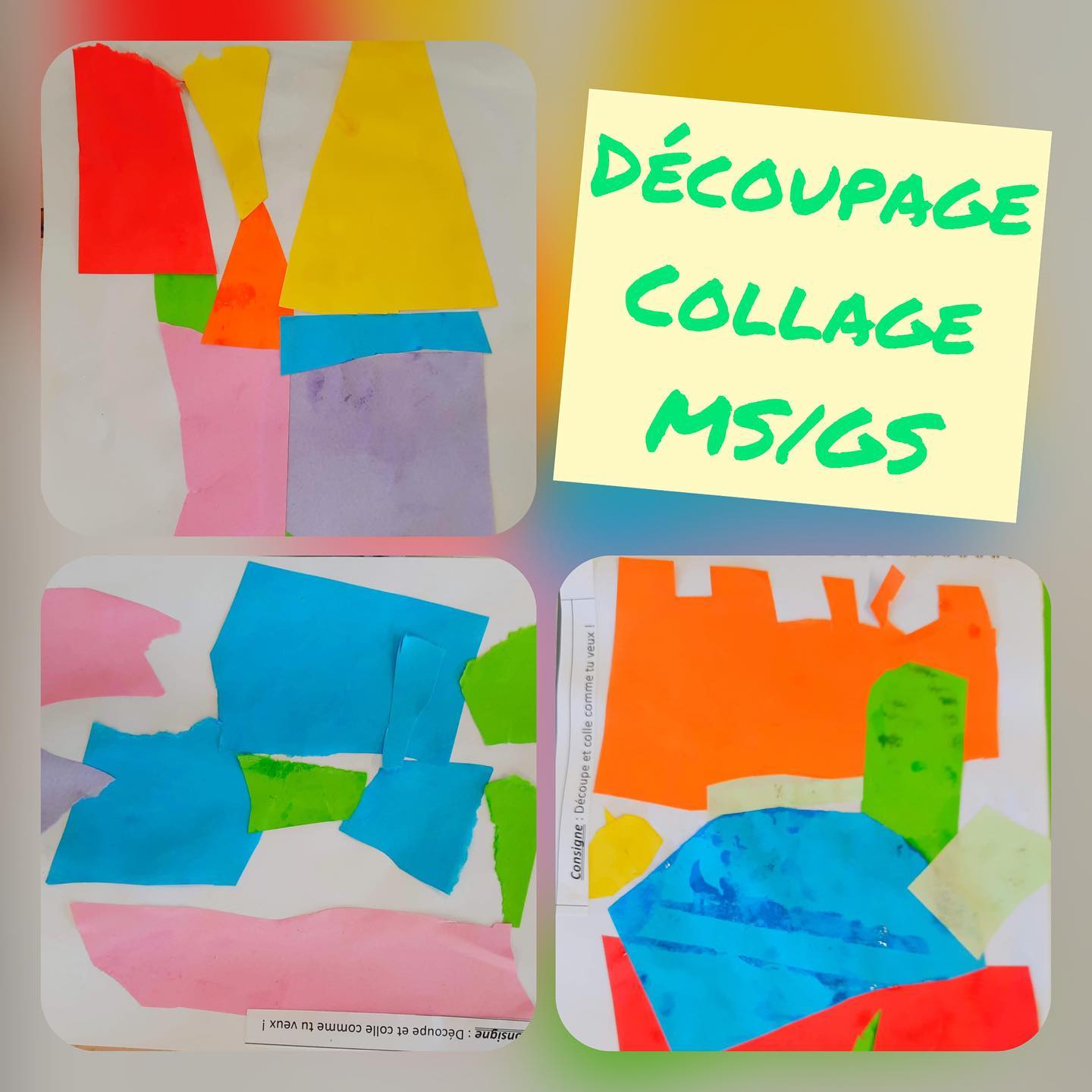 ️ Découpage / collage MS-GS ️... - Fusion_teammaternelle