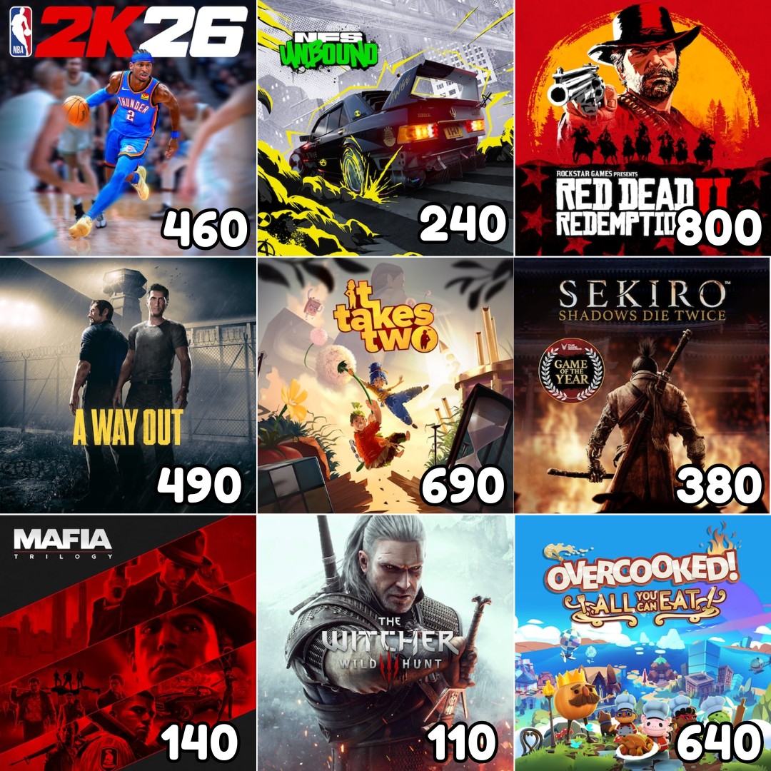 List of video games for various consoles