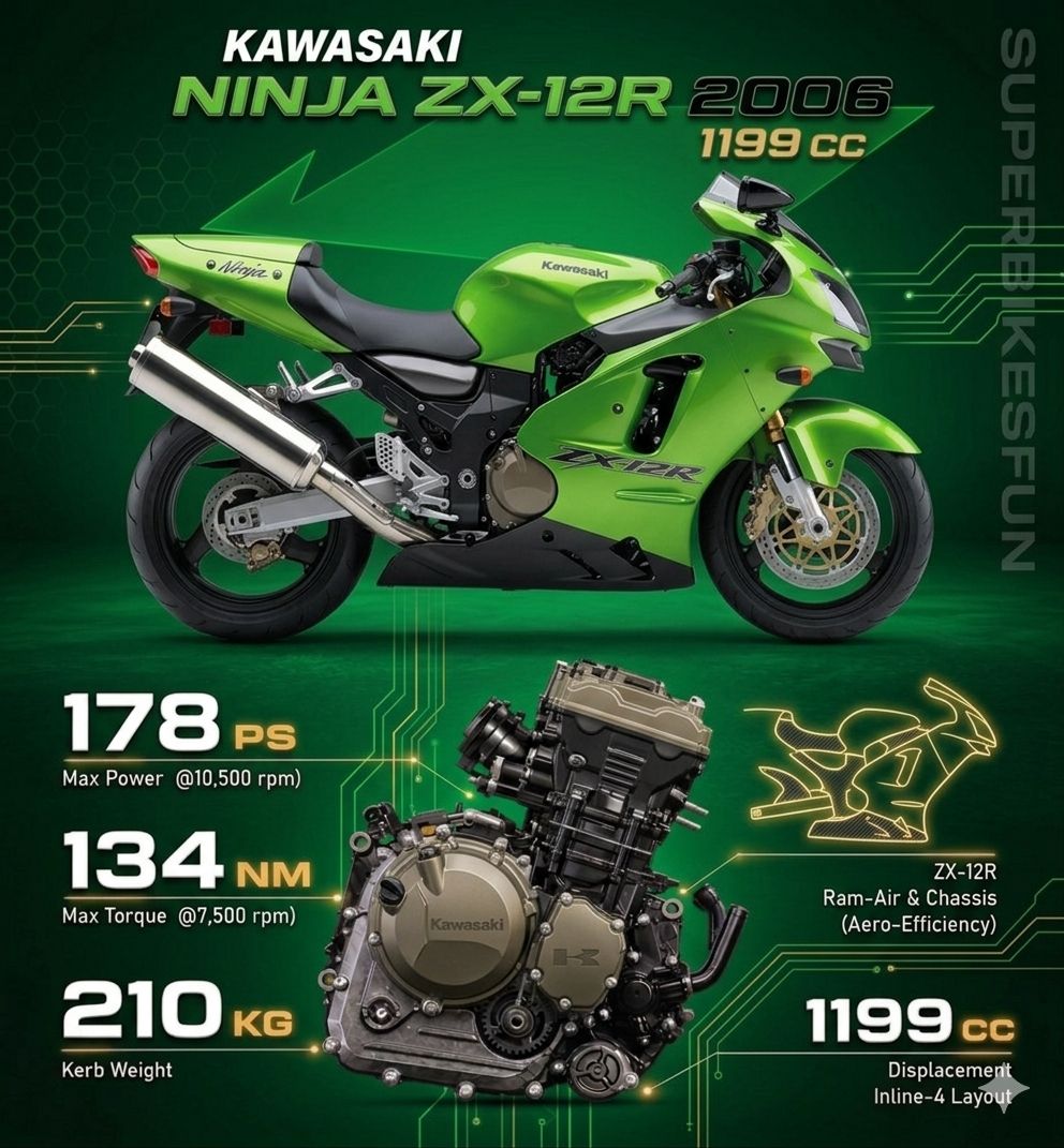Full details of Kawasaki Ninja zx-12r