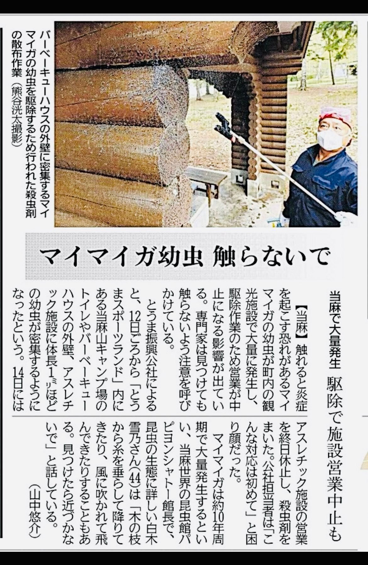 マイマイガ 大量 発生 北海道
