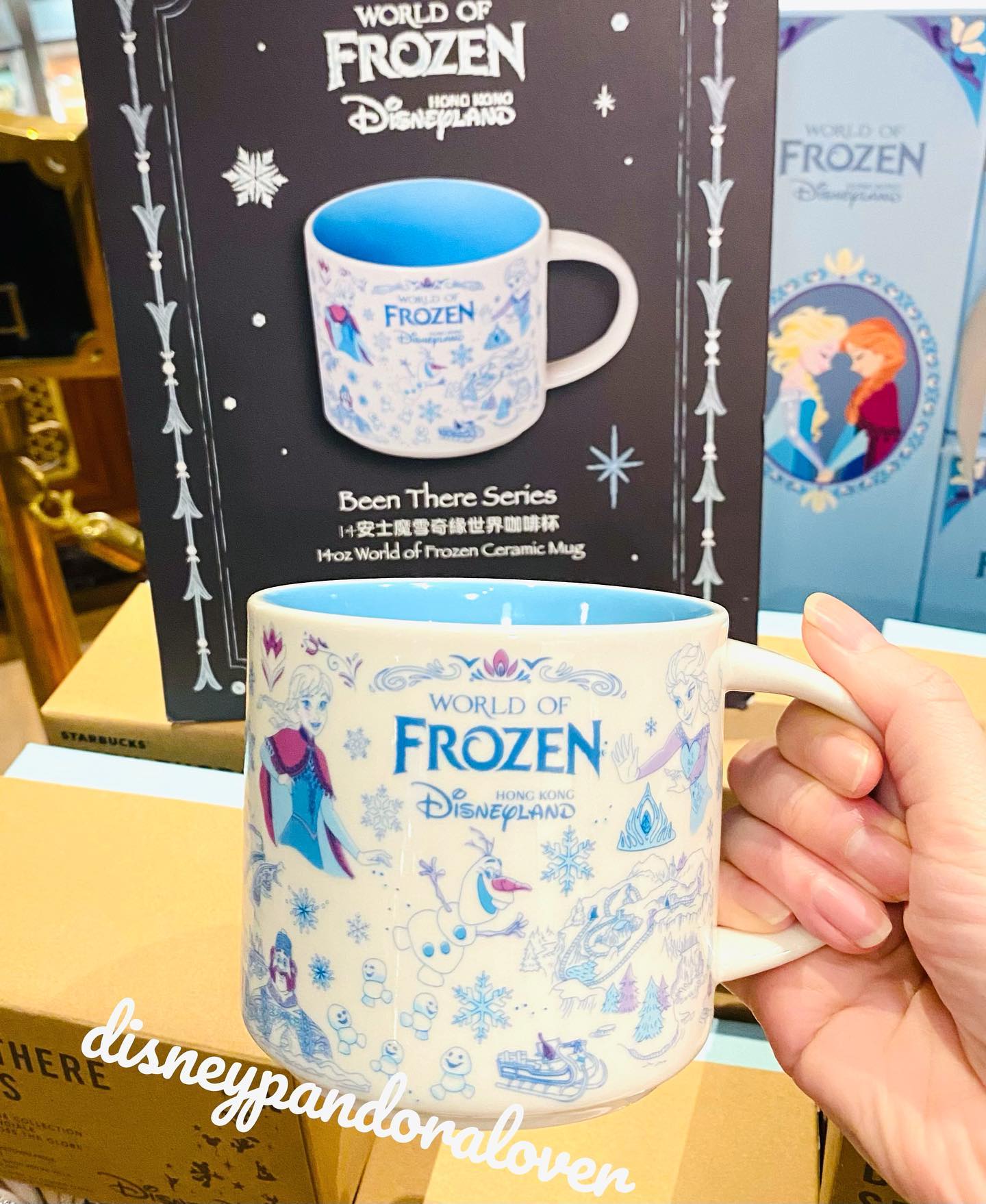 New Starbucks x Frozen mug! 🩵 Hong Kong Disneyland World of