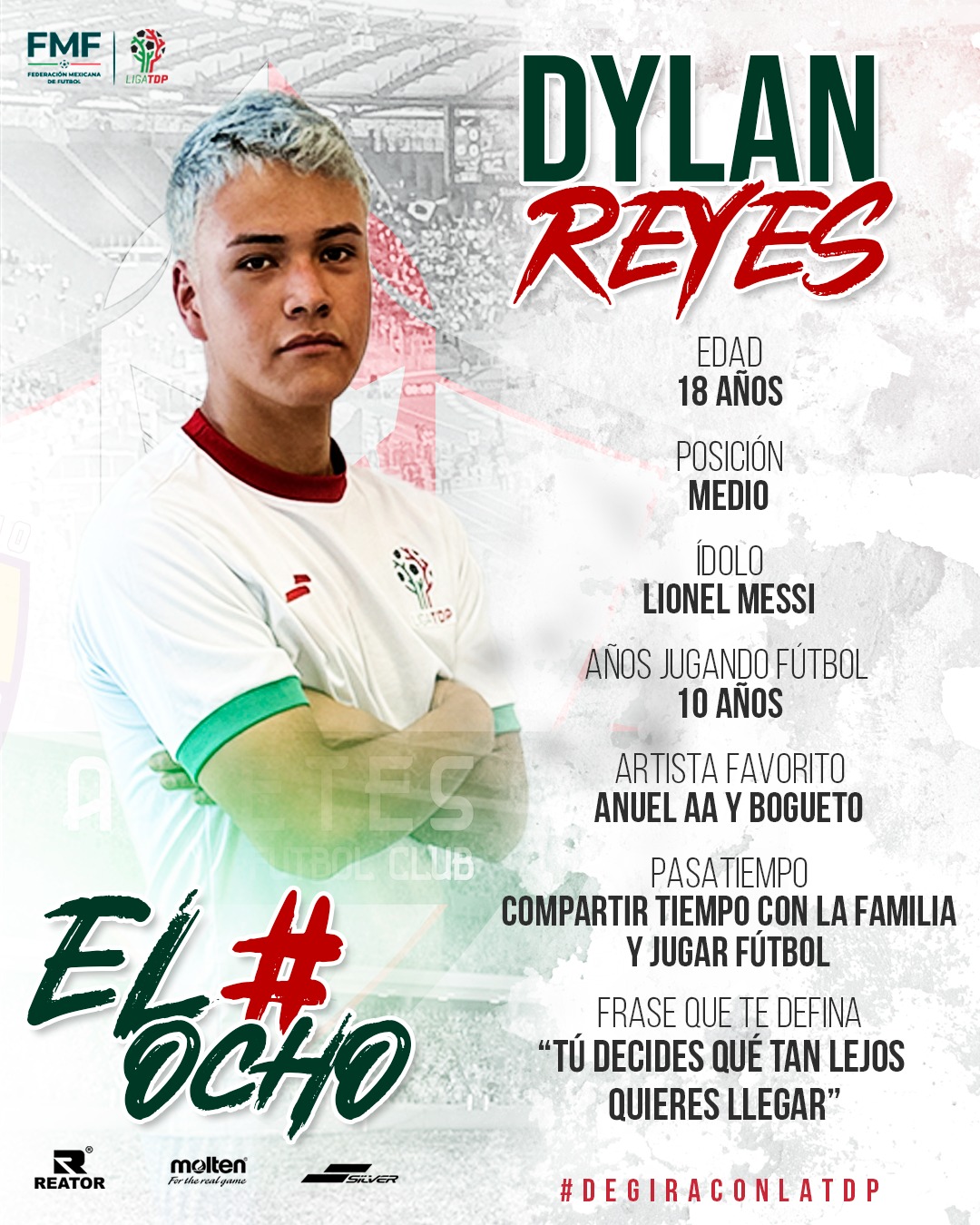 Liga - ¡#ELOCHO! 🇲🇽 #DeGiraConLaTDP ¡Conoce a Dylan Reyes ...